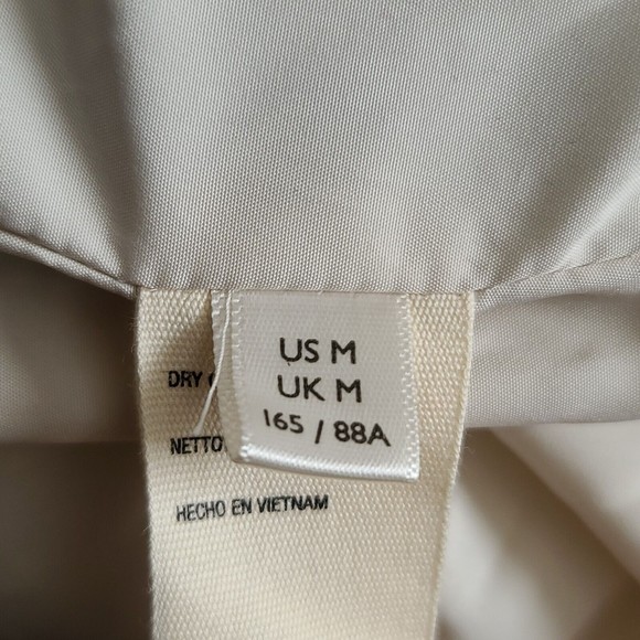 Free People Plaid Dre Cocoon Puffer Jacket Oversized Sz M Brown Button Frnt NWOT - Picture 5 of 16